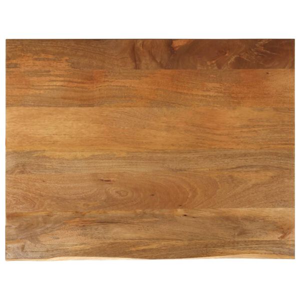 vidaXL Bordplate naturlig kant 110x80x3,8 cm heltre mango