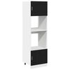 vidaXL Hengende skap Svart Eik 60 x 57 x 207 cm Konstruert tre