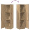 vidaXL H&oslash;yskap Artisan Eik 31,5 x 32 x 122,5 cm