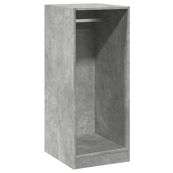 vidaXL Garderobe betonggr&aring; 48x41x102 cm konstruert tre