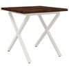 vidaXL Spisebord med levende kant 90 x 90 x 75 cm Solid akasietre