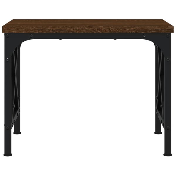 vidaXL Skriverbord brun eik 40x30x31 cm konstruert tre