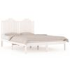 vidaXL Sengeramme hvit heltre furu 180x200 cm Super King