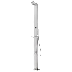 vidaXL Hagedusj 220 cm rustfritt st&aring;l