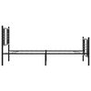 vidaXL Sengeramme i metall med hode- og fotgavl svart 100x200 cm