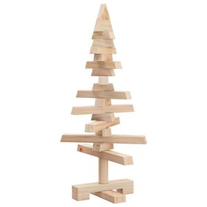 vidaXL Juletre av tre til pynt 60 cm heltre furu