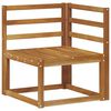 vidaXL Ute Hj&oslash;rnesofa Solid akasietre Naturlig 63 x 63 x 73 cm