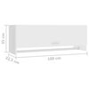 vidaXL Garderobeskap hvit 100x32,5x35 cm konstruert tre