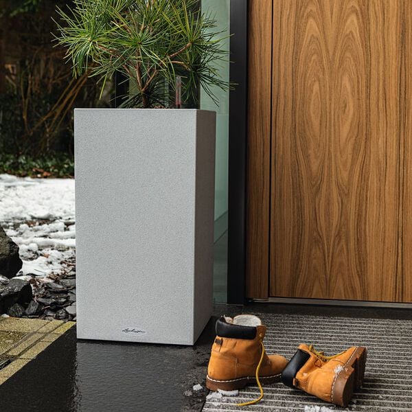 LECHUZA Plantekasse CANTO Stone 30 High ALL-IN-ONE steingr&aring;