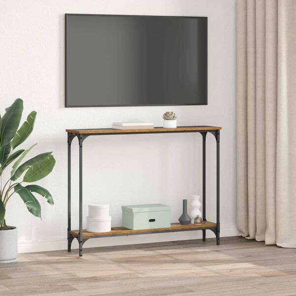 vidaXL Konsollbord Gamle tre 100 x 22,5 x 75 cm Konstruert tre