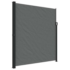 vidaXL Uttrekkbar sidemarkise 220x600 cm antrasitt