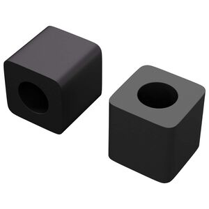 vidaXL Skuffholder 2 pcs Svart 15 x 15 x 15mm PP Copolymer
