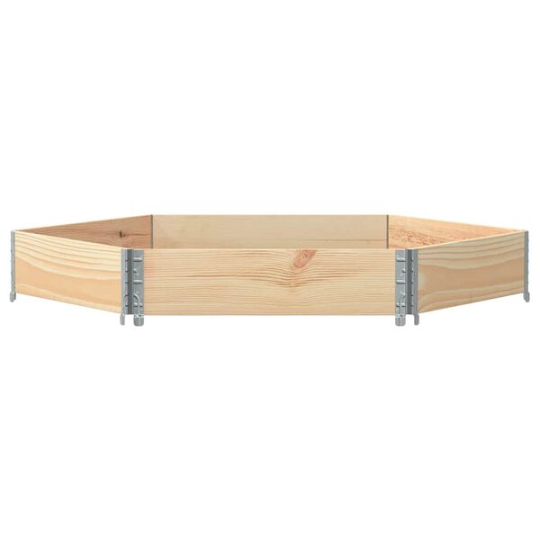 vidaXL H&oslash;ybed sekskantet 160x160 cm heltre furu