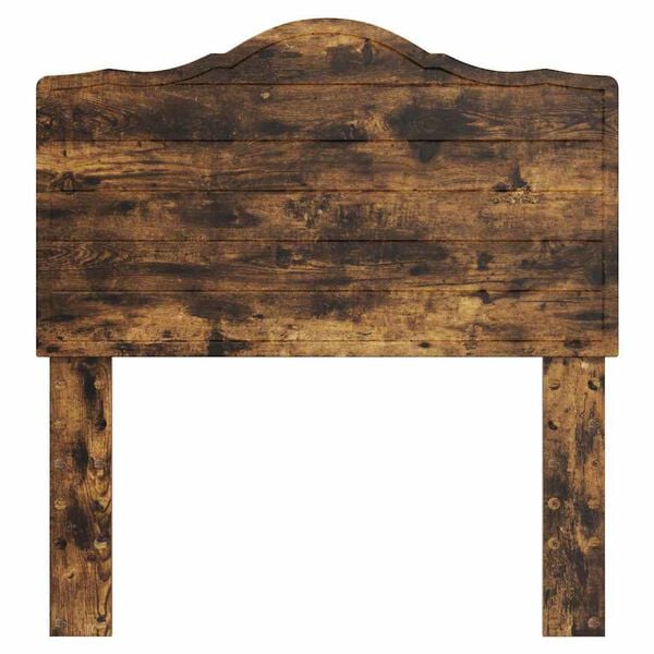 vidaXL Hodegavl med hodegjerde Røkt eik 75 cm Konstruert tre