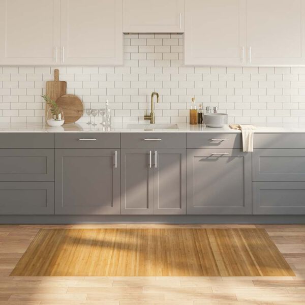 vidaXL Teppe rektangul&aelig;r naturell 100x200 cm bambus