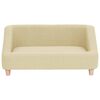 vidaXL Hundesofa kremhvit 85x50x39 cm lin