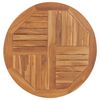 vidaXL Bordplate heltre teak 2,5 cm 80 cm