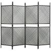 vidaXL Gjerdepanel polyrotting 2,4x2 m antrasitt