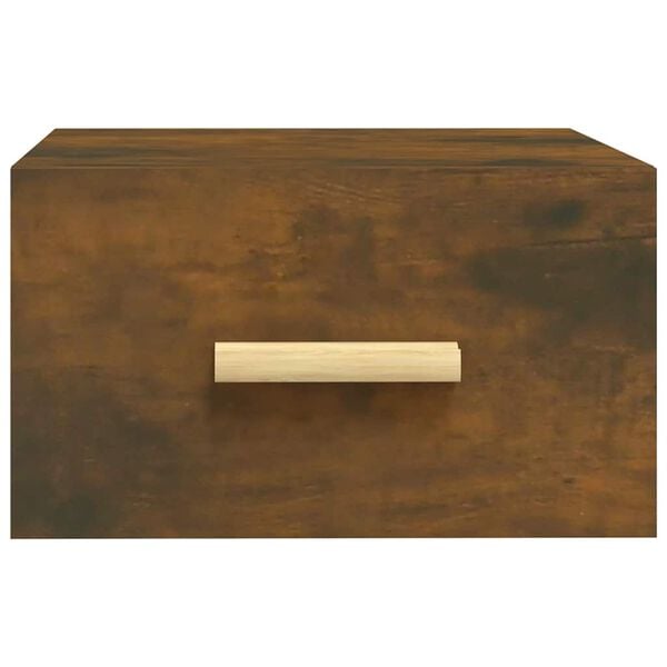 vidaXL Veggmonterte nattbord 2 stk r&oslash;kt eik 35x35x20 cm