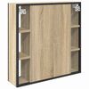 vidaXL Baderomsspeilskap Beige 60 x 16 x 60 cm Konstruert tre