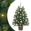 vidaXL Kunstig juletre med 150 LED med stativ gr&oslash;nn 75 cm PE og PVC