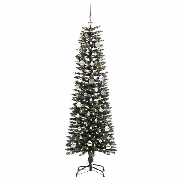 vidaXL Kunstig juletre grønn 43 x 43 x 150 cm PVC og plast og stål
