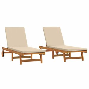 vidaXL Solstol 2 stk. Solid akasietre Brun
