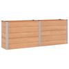 vidaXL H&oslash;ybed Brun 250 x 50 x 91 cm WPC og Aluminium