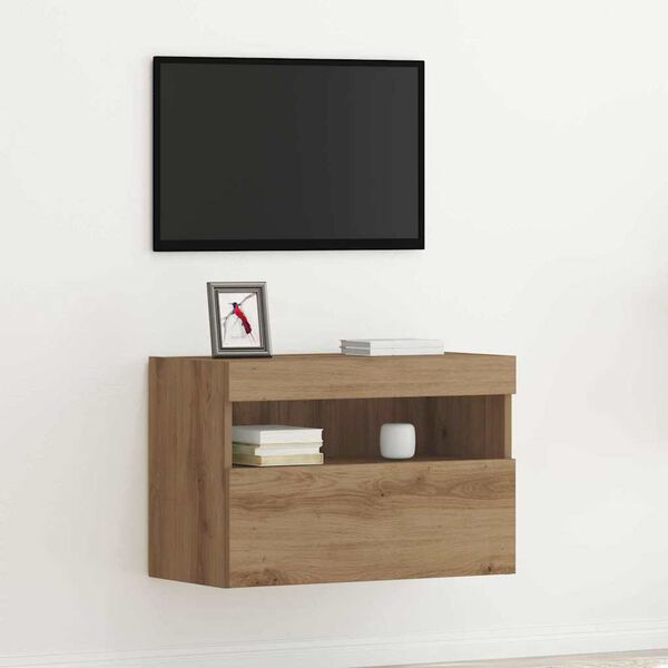 vidaXL TV Veggskap artisan eik 60 x 30 x 40 cm Konstruert tre