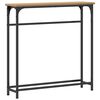 vidaXL Konsollbord Artisan Eik 75 x 19,5 x 75 cm Konstruert tre