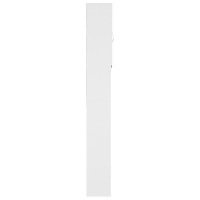 vidaXL Vaskemaskinskap hvit 64x25,5x190 cm