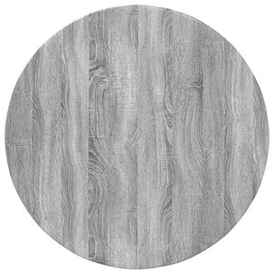 vidaXL Bordplate Gr&aring; sonoma &Oslash; 80 x 1,5 cm Konstruert tre