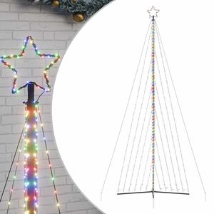 vidaXL LED juletre 789 LEDs Fargerike 476 cm