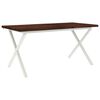 vidaXL Spisebord med levende kant 160 x 90 x 75 cm Solid akasietre