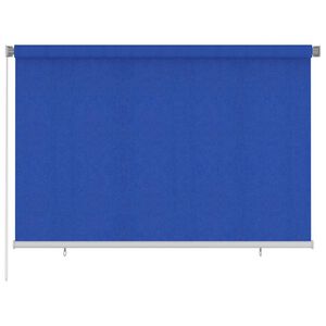 vidaXL Utend&oslash;rs rullegardin 225 (B) x 140 (H) cm bl&aring; HDPE