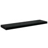 vidaXL Flytende vegghyller 2 stk h&oslash;yglans svart 90x23,5x3,8 cm MDF