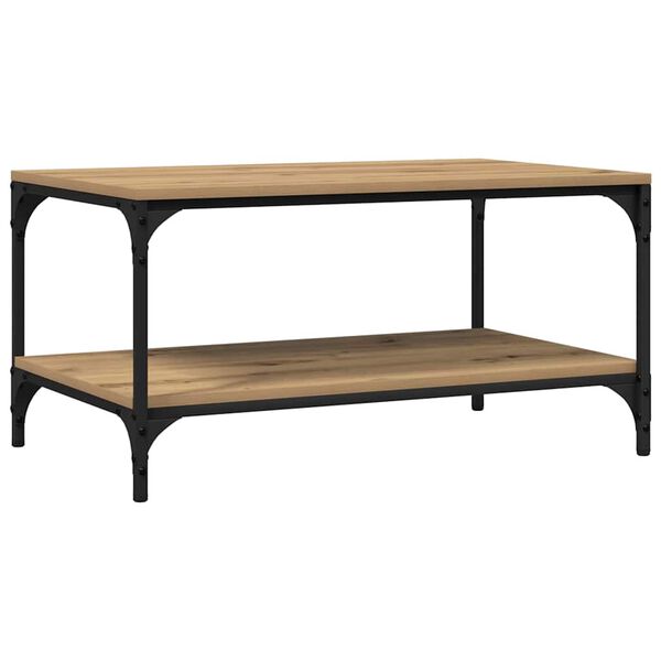 vidaXL Kaffebord Artisan Eik 81 x 50 x 40 cm Konstruert tre