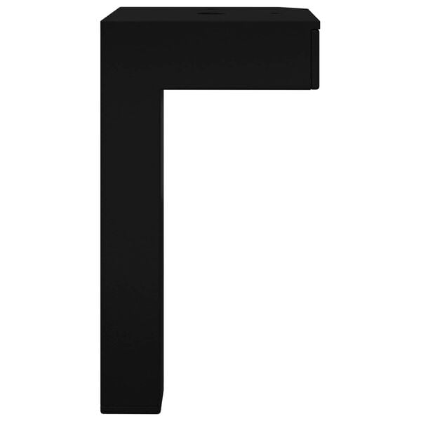 vidaXL St&aring;ende f&oslash;tter 2 pcs Svart 57 x 57 x 100 mm Jern