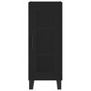 vidaXL Highboard svart 34,5x34x180 cm konstruert tre