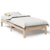 vidaXL Sengeramme uten madrass 80x200 cm heltre furu