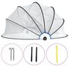 vidaXL Bassengkuppel rund 406x203 cm PVC