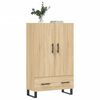 vidaXL Highboard sonoma eik 69,5x31x115 cm konstruert tre