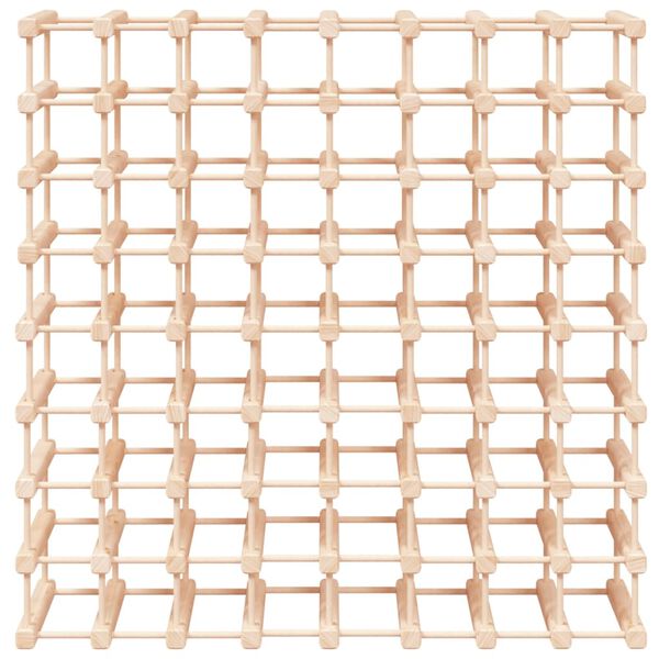 vidaXL Vinstativ for 72 flasker 90,5x23x90,5 cm heltre furu