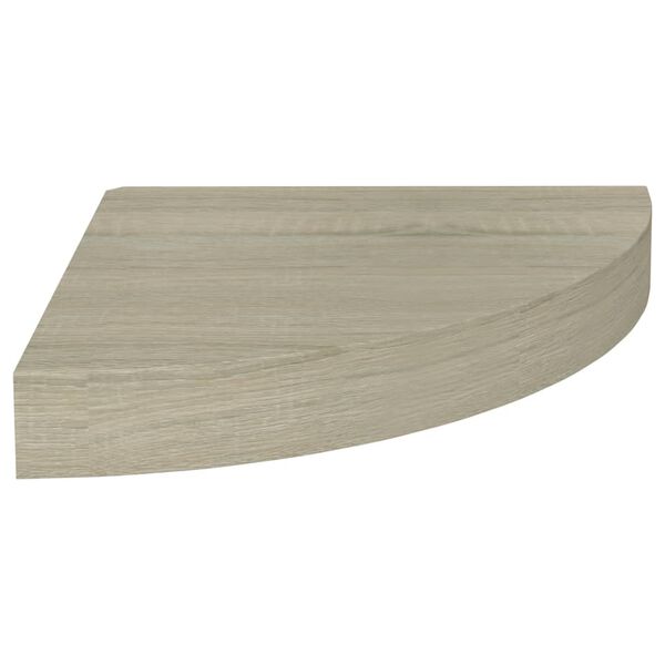vidaXL Flytende vegghyller 2 stk eik 25x25x3,8 cm MDF