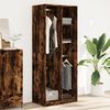 vidaXL Garderobe r&oslash;kt eik 80x50x200 cm konstruert tre