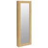 vidaXL Vegghengt smykkeskap med speil 30x8,5x90 cm
