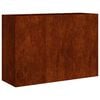 vidaXL Plantekasse rust 120x40x80 cm forvitringsst&aring;l