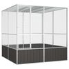 vidaXL Fuglebur antrasitt 213,5x217,5x211,5 cm galvanisert st&aring;l