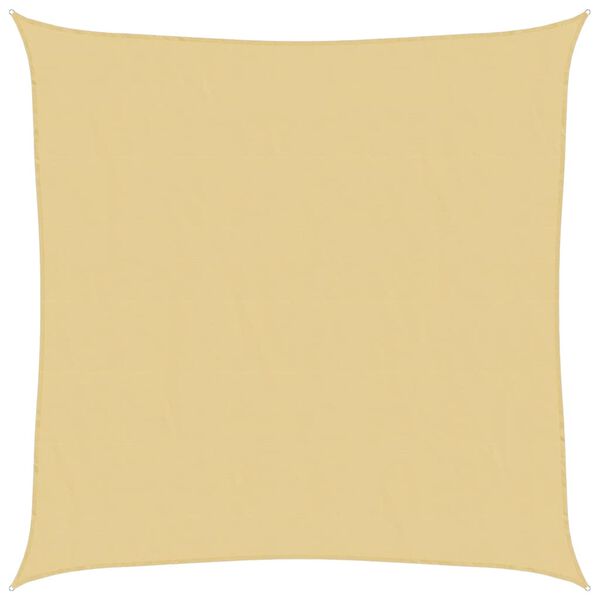 vidaXL Solseil sand 3,6x3,6 m 100% polyester oxford