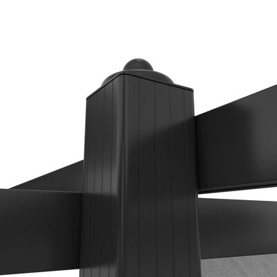 vidaXL Paviljong med uttrekkbart tak 4x3 m antrasitt
